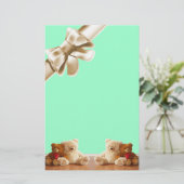 Teddy-Bärn-Freund-Set Briefpapier (Stehend Vorderseite)