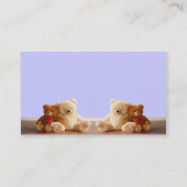 Teddy-Bärn-Freund-Set Visitenkarte (Rückseite)