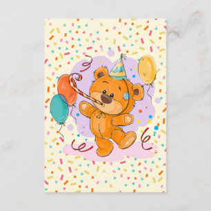 Teddy-Bärn-Geburtstags-Party Einladung
