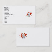 Teddy-Bärn-Krankenschwester-Liebe-T-Shirts und Visitenkarte (Vorne/Hinten)