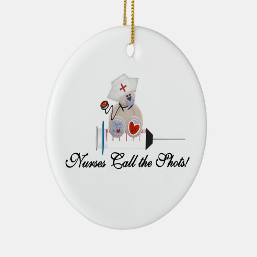Teddy-Bärn-Krankenschwestern nennen die Schuss-T - Keramikornament (Rechts)