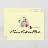 Teddy-Bärn-Krankenschwestern nennen die Schuss-T - Postkarte (Vorne/Hinten)