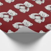 Teddy-Bärn-Muster, zeichnender Bleistift, Bär Geschenkpapier (Ecke)