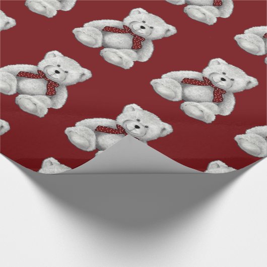 Teddy-Bärn-Muster, zeichnender Bleistift, Bär Geschenkpapier (Ecke)