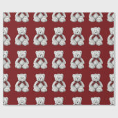 Teddy-Bärn-Muster, zeichnender Bleistift, Bär Geschenkpapier (Flach)