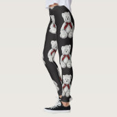 Teddy-Bärn-Muster, zeichnender Bleistift, Bär Leggings (Links)