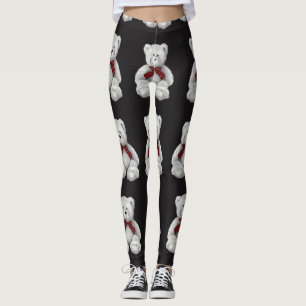 Teddy-Bärn-Muster, zeichnender Bleistift, Bär Leggings