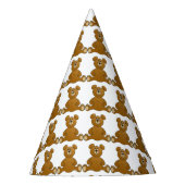 Teddy-Bärn-Party-Hut Partyhütchen (Vorderseite)