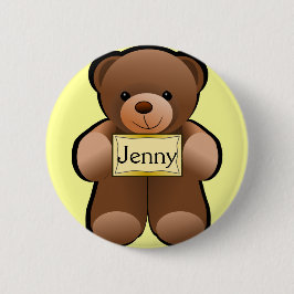 Teddy-Bärn-personalisiertes Knopf-Button Button