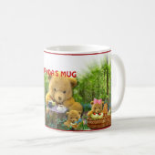 TEDDY-BÄRN-PICKNICK ~ Reise-Tasse Kaffeetasse (VorderseiteRechts)