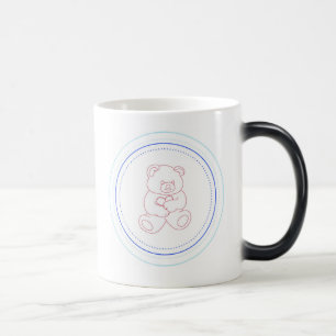 Teddy-Bärn-Tasse (Junge/Blau) Verwandlungstasse