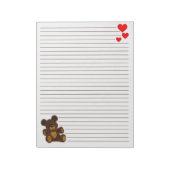 Teddy Bear - 11" x 8,5" Notepad Notizblock (Rotiert)