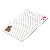 Teddy Bear - 11" x 8,5" Notepad Notizblock (angewinkelt)