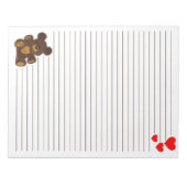 Teddy Bear - 11" x 8,5" Notepad Notizblock (Vorderseite)