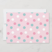 Teddy Bear 1. Geburtstag Einladung (Rückseite)