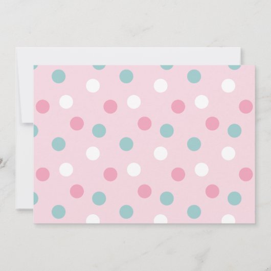 Teddy Bear 1. Geburtstag Einladung (Rückseite)