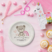 Teddy Bear 1. Geburtstag Pink Paper Teller (Party)
