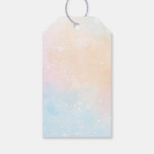 “Teddy Bear 2nd Birthday | Cute Balloons & Rainbow Geschenkanhänger (Rückseite)