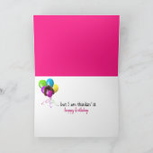 Teddy Bear 40. Geburtstag Spaß Karte (Innenseite)