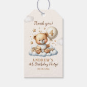 Teddy Bear 4th Birthday Celebration Geschenkanhänger (Vorderseite)