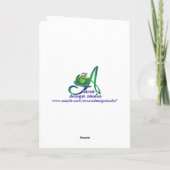 Teddy Bear 7. Geburtstag für Mädchen Karte (Rückseite)