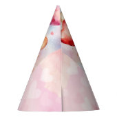 Teddy Bear Add AGE Young Girl's Birthday Partyhütchen (Rückseite)