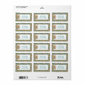 Teddy Bear Adressaufkleber (Vorne)