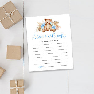 Teddy Bear Advisor Card