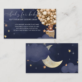 Teddy Bear Air Balloon Bücher für Babyanfrage Begleitkarte