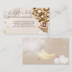 Teddy Bear Air Balloon Bücher für Babyanfrage Encl Begleitkarte