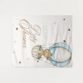 Teddy Bear Air Hot Balloon Babydusche warten Wandteppich (Vorderseite (Horizontal))