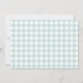 Teddy Bear Airplane Boy Baby Shooter Foto Einladung (Rückseite)