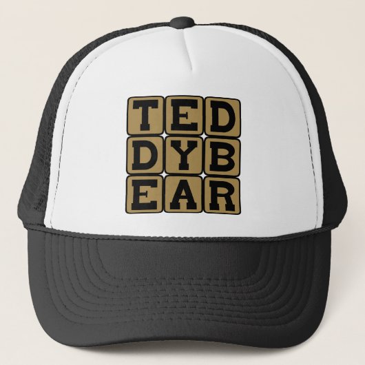 Teddy Bear als Bed Mate Truckerkappe (Vorderseite)