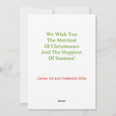 Teddy Bear Alter roter LKW Weihnachten (Rückseite)