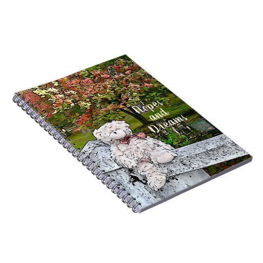 Teddy Bear am Teich Notizblock (Rechte Seite)