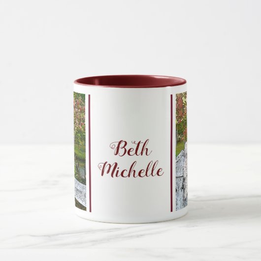 Teddy Bear am Teich Tasse (Zentrum)