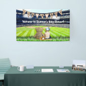 Teddy Bear and Baby Baseball Field Baby Show Banner (Messeveranstaltung)