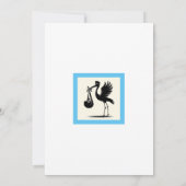 Teddy Bear and Baby Blocks Boy Baby Shooter Einladung (Rückseite)