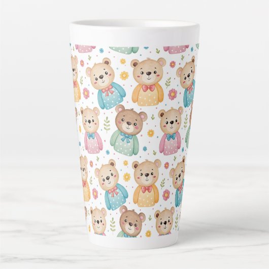 Teddy bear and flowers milchtasse (Vorderseite)