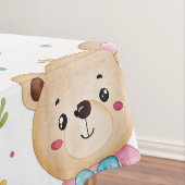Teddy bear and flowers tischdecke (Beispiel)