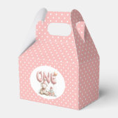 Teddy Bear and Polka Dot Happy Birthday  Geschenkschachtel (Rückseite)