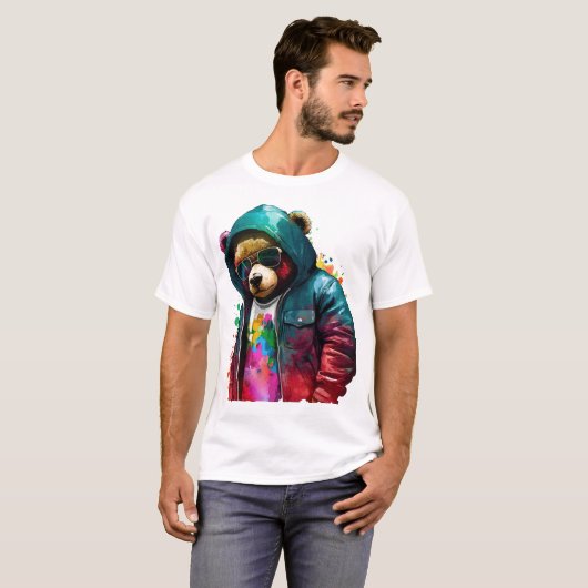 Teddy Bear and the rapper style T-Shirt (Vorne ganz)