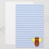 Teddy Bear Angel Briefpapier (Vorne/Hinten)