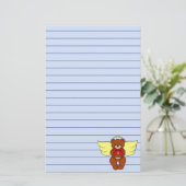 Teddy Bear Angel Briefpapier (Stehend Vorderseite)
