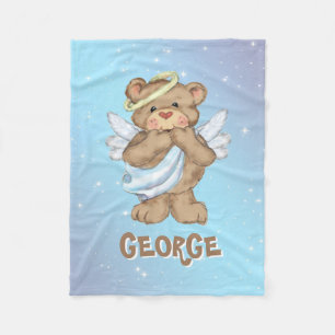 Teddy Bear Angel Fleecedecke