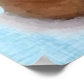 Teddy Bear (aquamarin) Poster (Ecke)