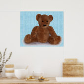 Teddy Bear (aquamarin) Poster (Küche)