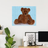 Teddy Bear (aquamarin) Poster (Heimbüro)