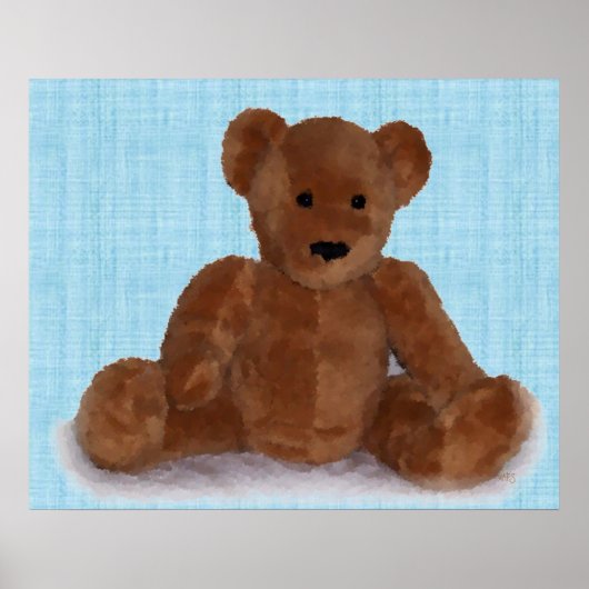 Teddy Bear (aquamarin) Poster (Vorne)
