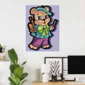 Teddy Bear Artist Poster (Heimbüro)